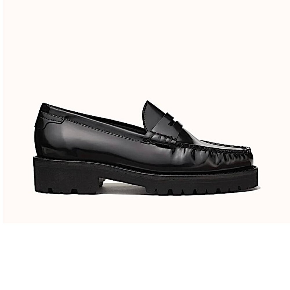 New Margaux Louisa Loafer in Black Calf